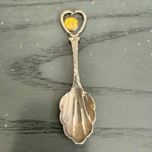 Silver and Gold Illinois Abraham Lincoln Souvenir Spoon One Size